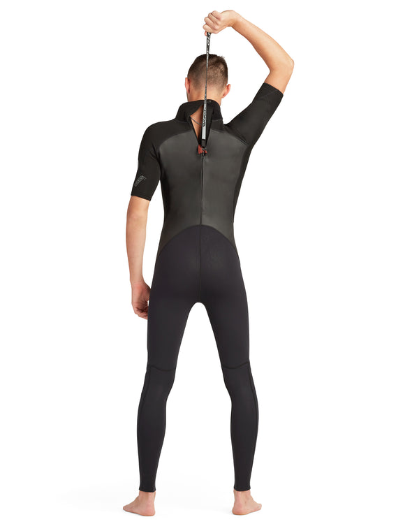 Body Glove Phoenix 2/2mm Back Zip Short Sleeve Full Wetsuit - Black