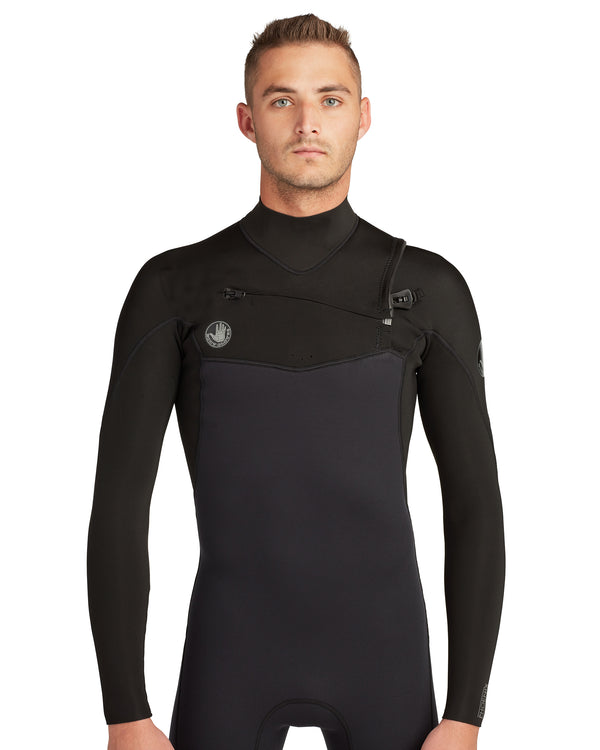 Body Glove Phoenix 2mm Men's Chest-Zip L/S Springsuit - Black