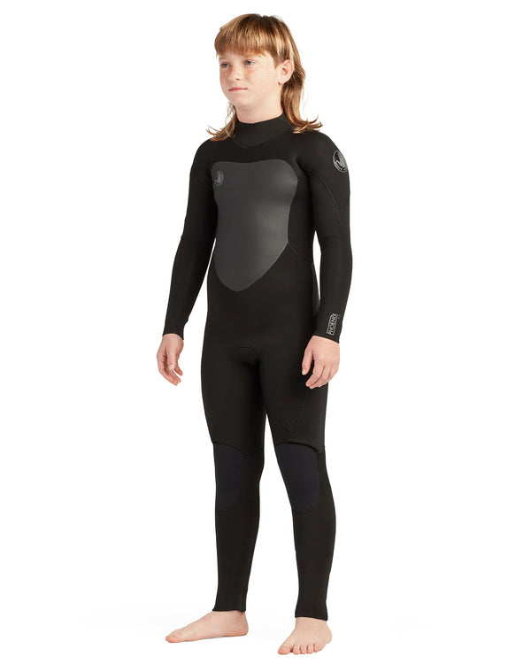 Body Glove Phoenix 4/3mm Back-Zip Youth Fullsuit - Black