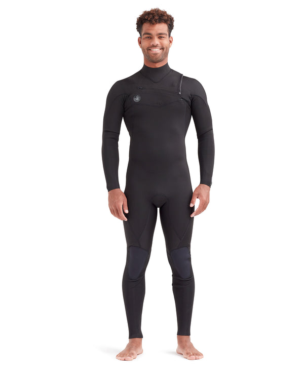 body glove Phoenix 4/3mm Men's Chest-Zip Fullsuit - Black