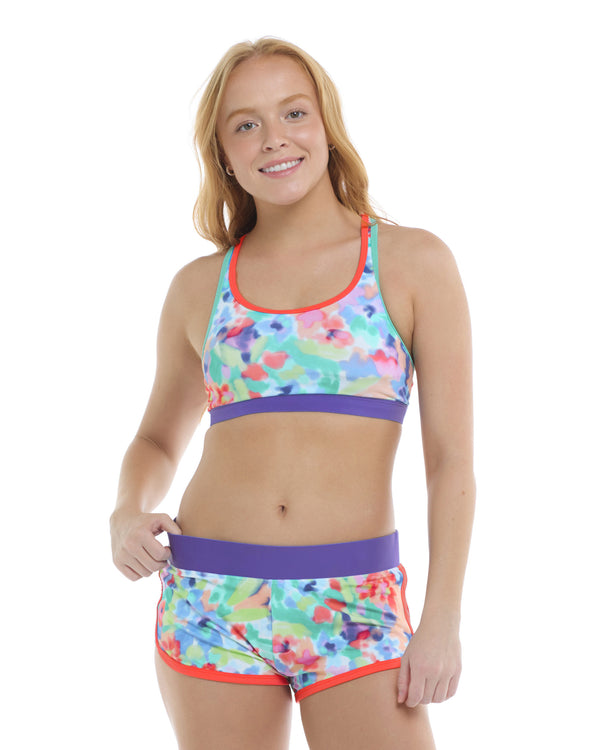 body glove Posy Equalizer Medium Support Cross-Over Sports Bra - Multi