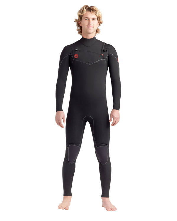 body glove Red Cell 3/2mm Men's Chest-Zip Fullsuit - Black