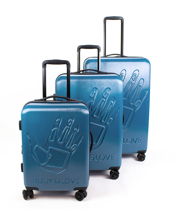 Body Glove Redondo 3-Piece Hardside Spinner Luggage Set - Teal Cavern