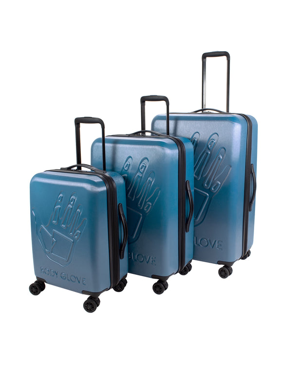 body glove Redondo 3-Piece Hardside Spinner Luggage Set - Teal Cavern
