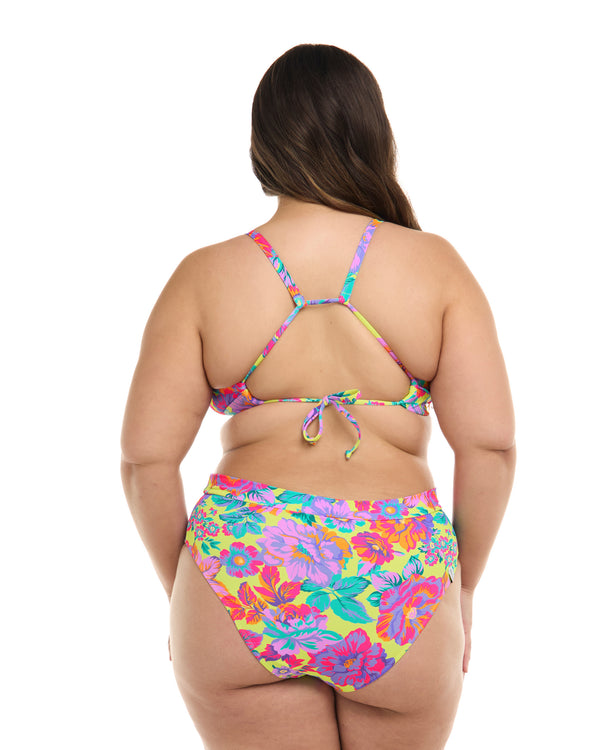 Body Glove Romy Drew Plus Size Fixed Triangle Bikini Top - Key Lime