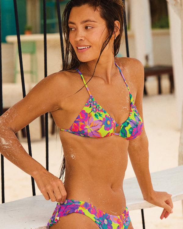 body glove Romy Kenna Triangle Slider Bikini Top - Key Lime