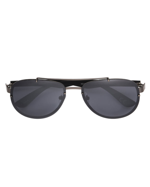 Body Glove Rush Polarized Aviator Sunglasses - Gunmetal/Black