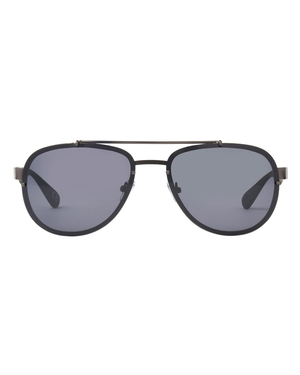 Body Glove Rush Polarized Aviator Sunglasses - Gunmetal/Black