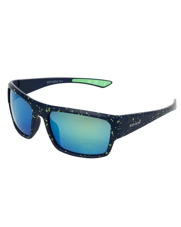 body glove Sea Breeze Rectangle Sunglasses - Navy / Green