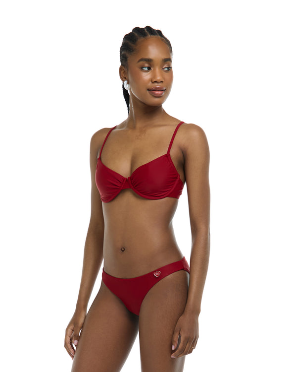 Body Glove Smoothies Alice Underwire Bikini Top - Cranberry