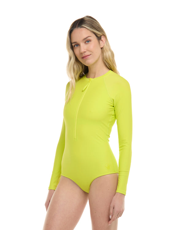 Body Glove Smoothies Chanel One-Piece Swimsuit - Key Lime
