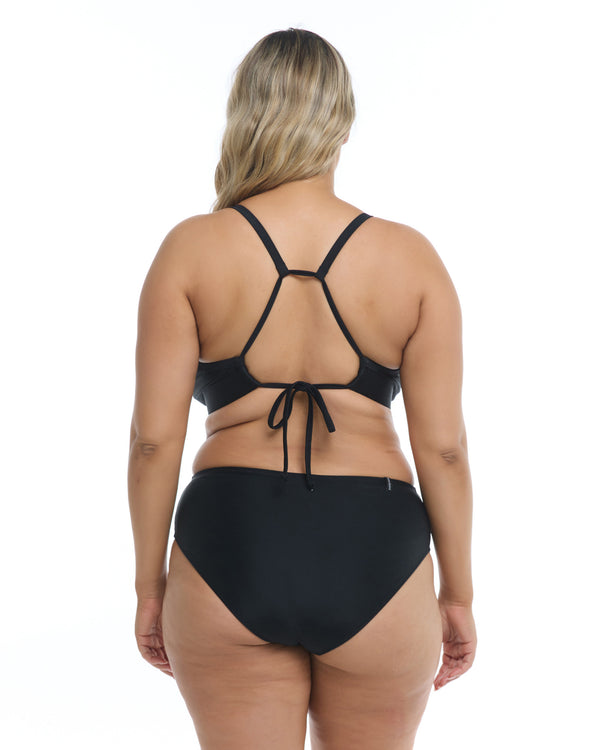 Body Glove Smoothies Drew Plus Size Bikini Top - Black