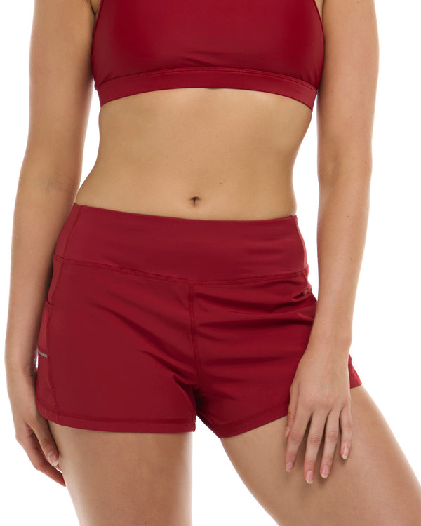 body glove Smoothies Equalizer Cross-Over Sports Bra - Cranberry