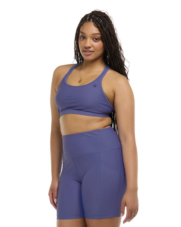 Body Glove Smoothies Equalizer Cross-Over Sports Bra - Iris