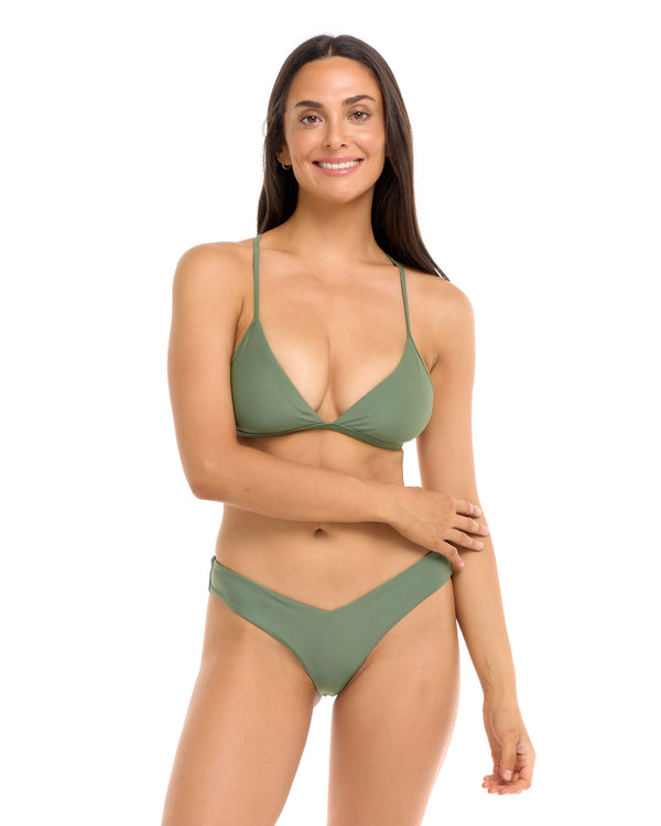 body glove Smoothies Evelyn Fixed Triangle Bikini Top - Cactus