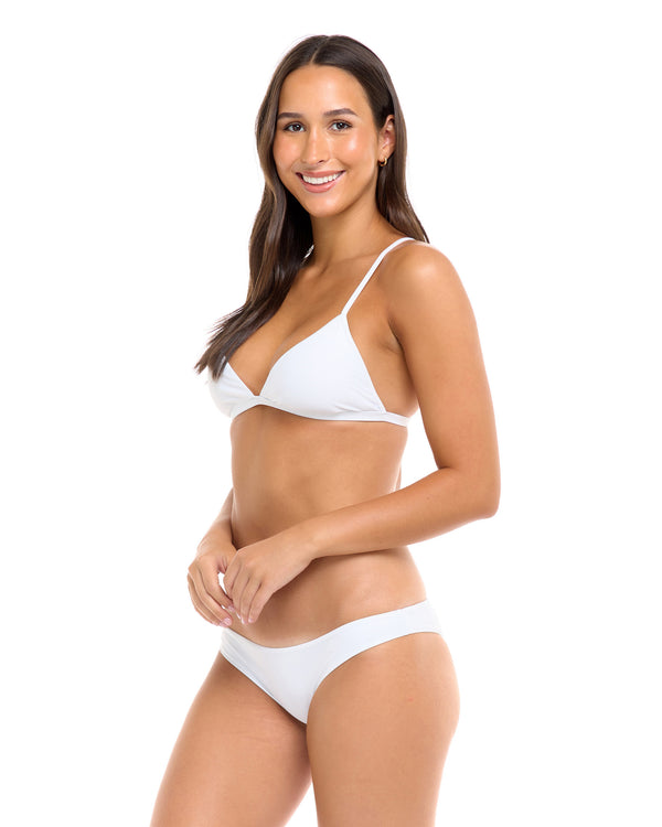 Body Glove Smoothies Evelyn Fixed Triangle Bikini Top - Snow
