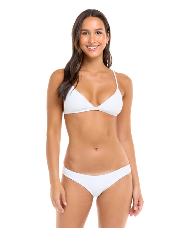 body glove Smoothies Evelyn Fixed Triangle Bikini Top - Snow