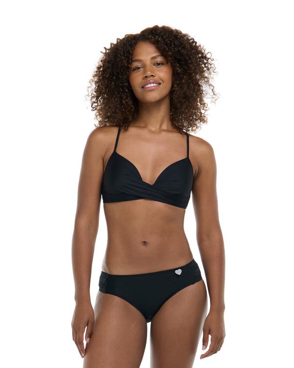 body glove Smoothies Kerry Fixed Triangle Bikini Top - Black