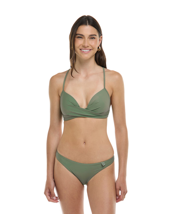 body glove Smoothies Kerry Fixed Triangle Bikini Top - Cactus