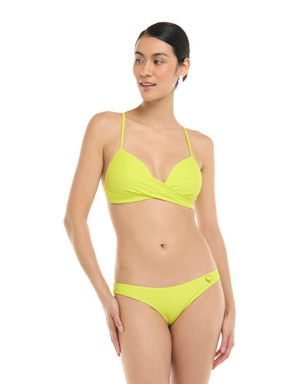 Body Glove Smoothies Kerry Fixed Triangle Bikini Top - Key Lime