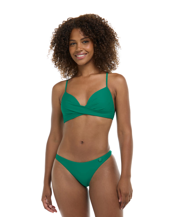 body glove Smoothies Kerry Fixed Triangle Bikini Top - Viridian