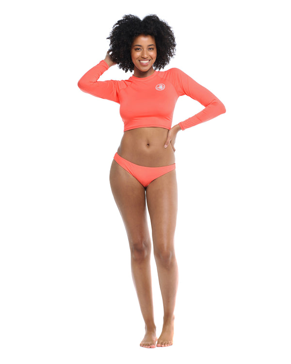 Body Glove Smoothies Let It Be Cross-Over Rash Guard - Sunset