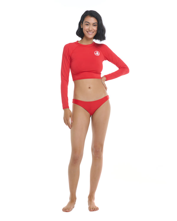 Body Glove Smoothies Let It Be Cross-Over Rash Guard - True