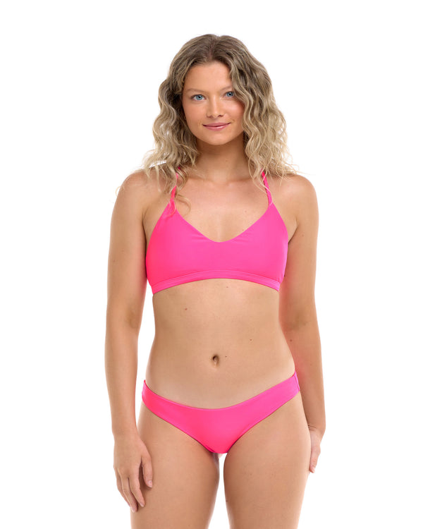 body glove Smoothies Ruth Fixed Triangle Swim Top - Bubble Gum