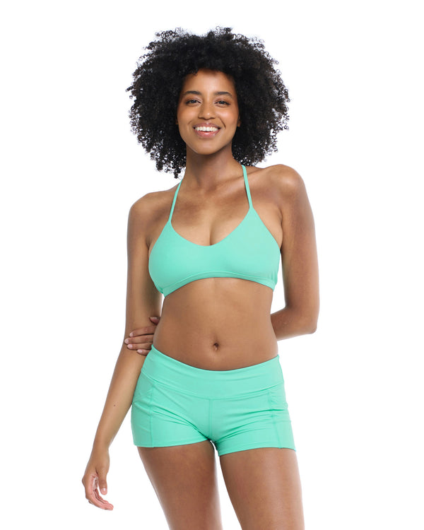 Body Glove Smoothies Ruth Fixed Triangle Swim Top - Sea Mist