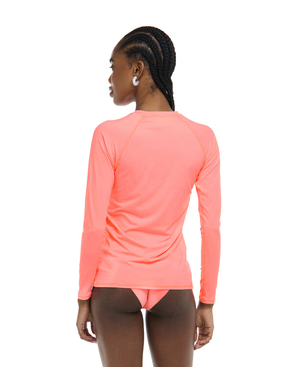 Body Glove Smoothies Sleek Long Sleeve Rashguard - Coral