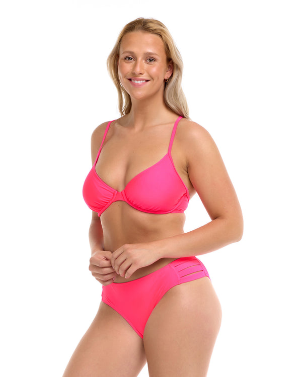 Body Glove Smoothies Solo D-F Cup Bikini Top - Bubble Gum