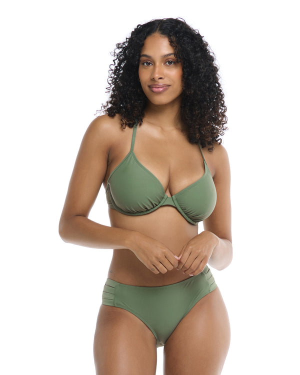 body glove Smoothies Solo D-F Cup Bikini Top - Cactus