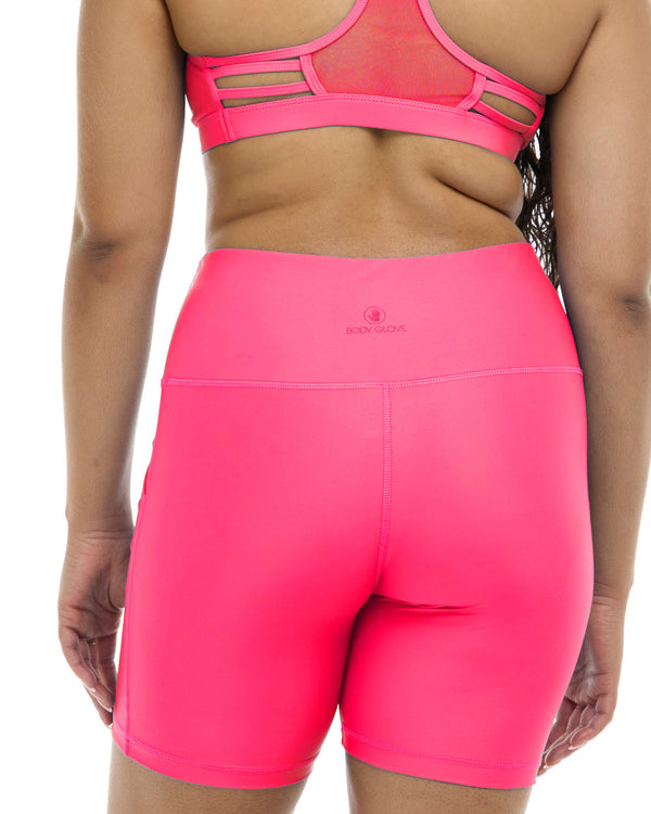 Body Glove Smoothies Spin Cross-Over Bike Short - Bubble Gum