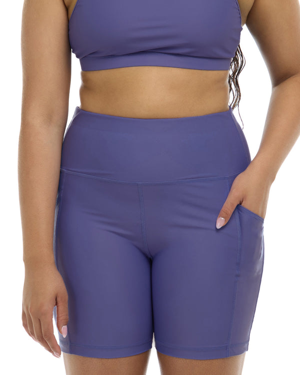 body glove Smoothies Spin Cross-Over Bike Short - Iris