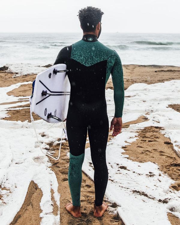 Body Glove Variant 3/2mm Men's Chest-Zip Fullsuit - Black/Green