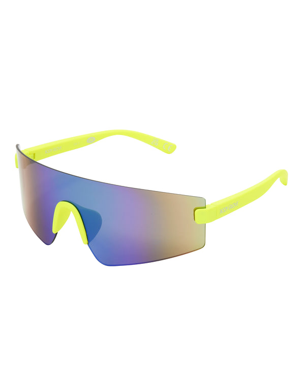 body glove Vibez Rimless Shield Sunglasses - Neon Citron
