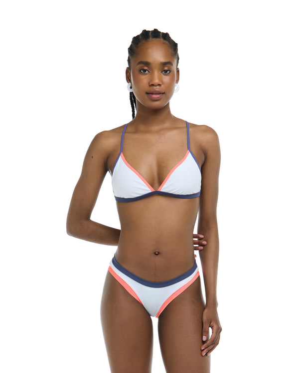 body glove Vibration Evelyn Fixed Triangle Bikini Top - Snow / Vibration