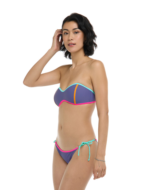Body Glove Vibration Tainted Love Retro Bandeau Top- Iris