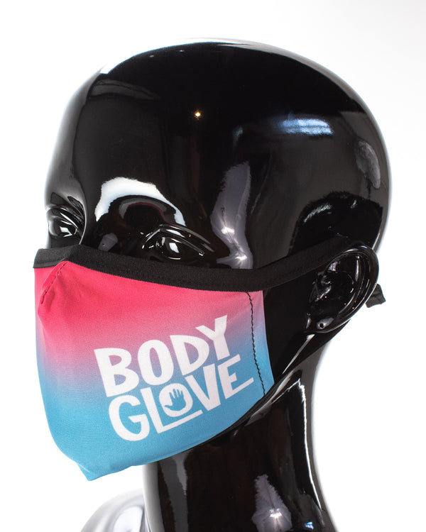 Body Glove Women's 3-Piece Face Mask Set - Ombre Logo Print Palm