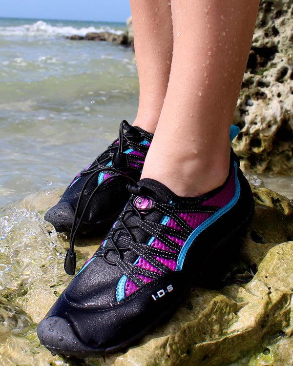 body glove Women's Sidewinder Water Shoes - Black/Oasis Purple