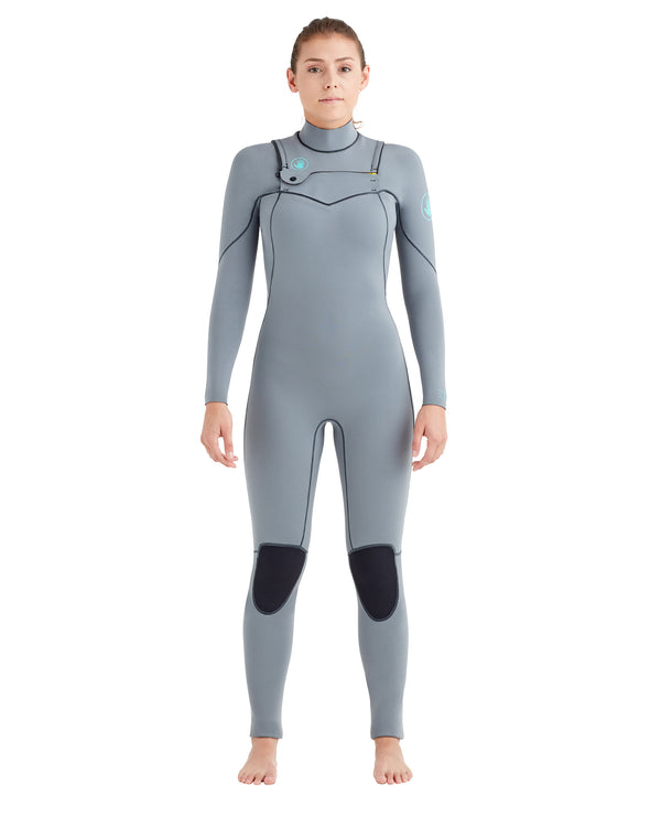 body glove Women's Topaz 3/2mm Chest-Zip Fullsuit - Grey