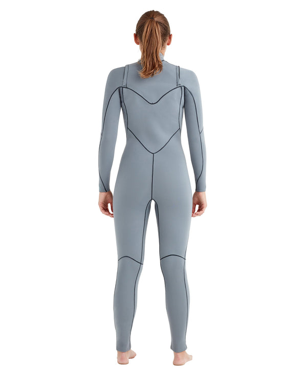 Body Glove Women's Topaz 4/3mm Chest-Zip Fullsuit - Grey