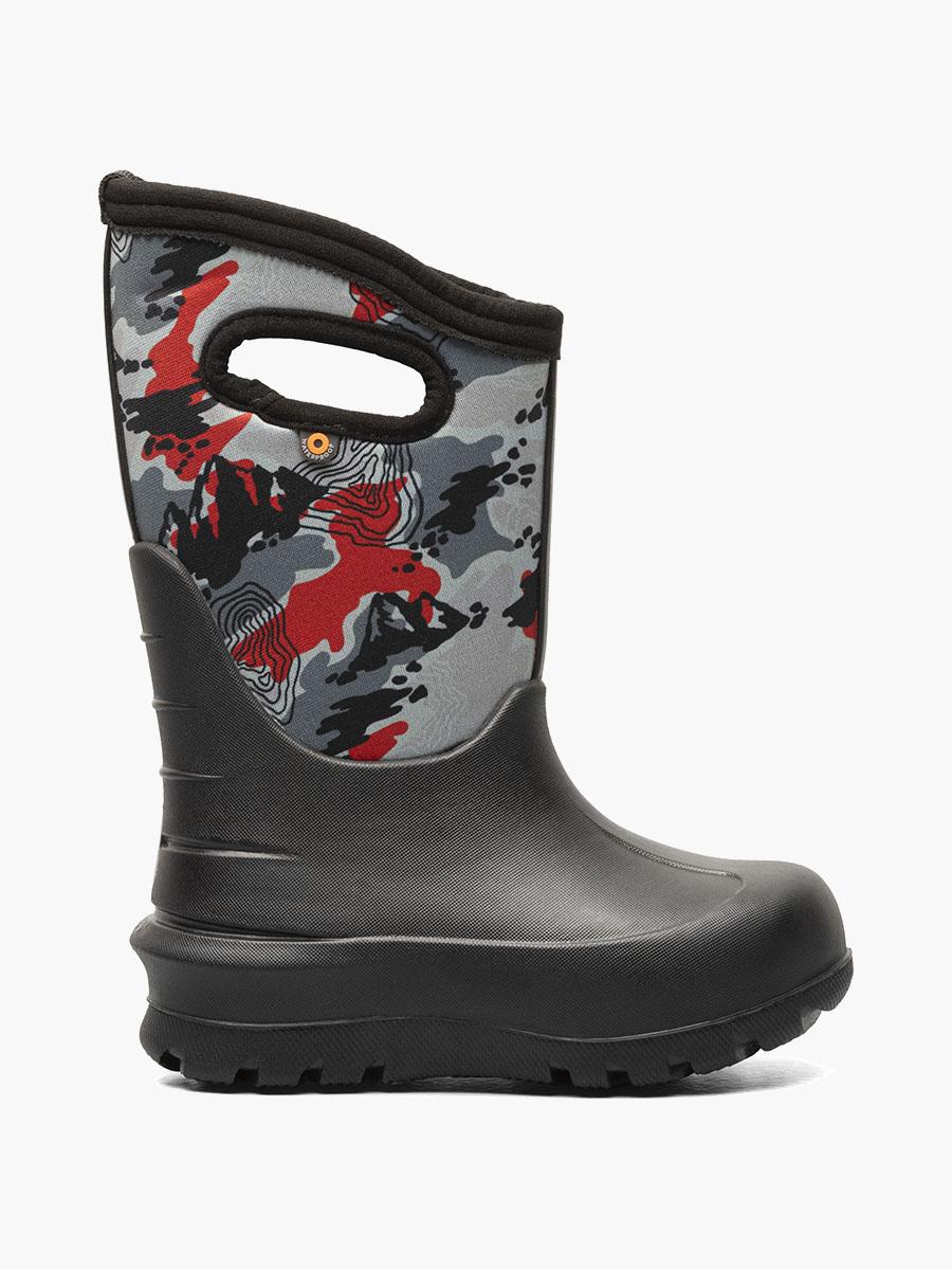 bogs Neo-Classic Topo Camo Kids' 3 Season Boots