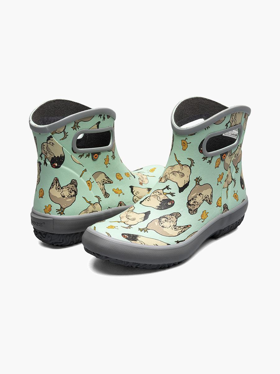 Bogs Patch Ankle Chickens Women's Garden Boots