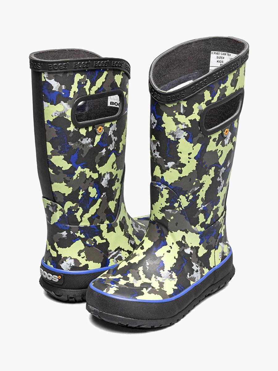 Bogs Rainboot Camo Texture Kids Rainboots