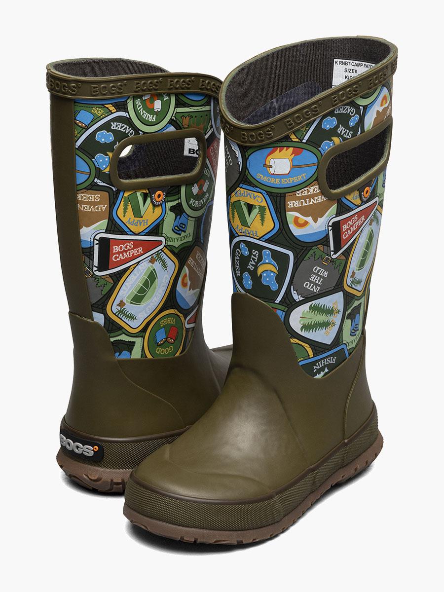 Bogs Rainboot Camping Patches Kids Rainboots