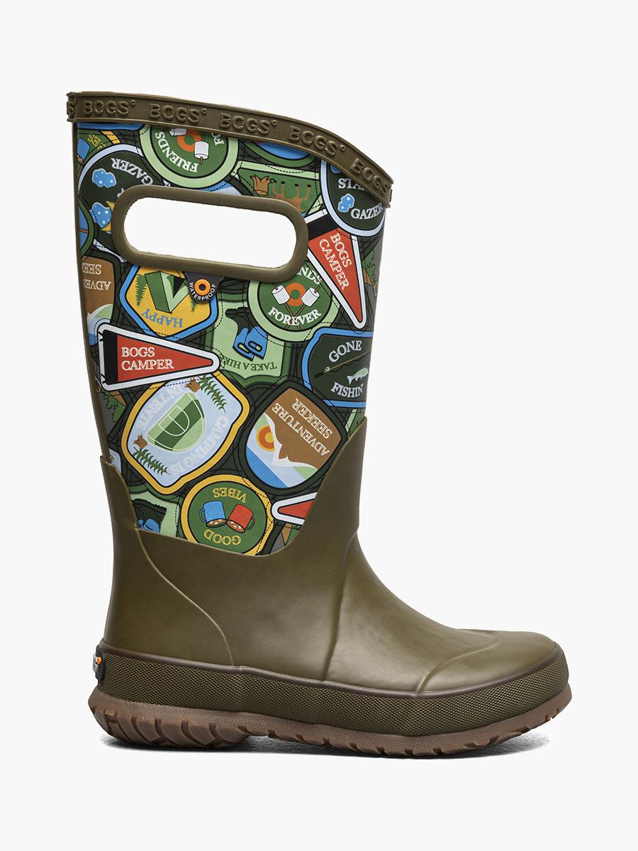 bogs Rainboot Camping Patches Kids Rainboots