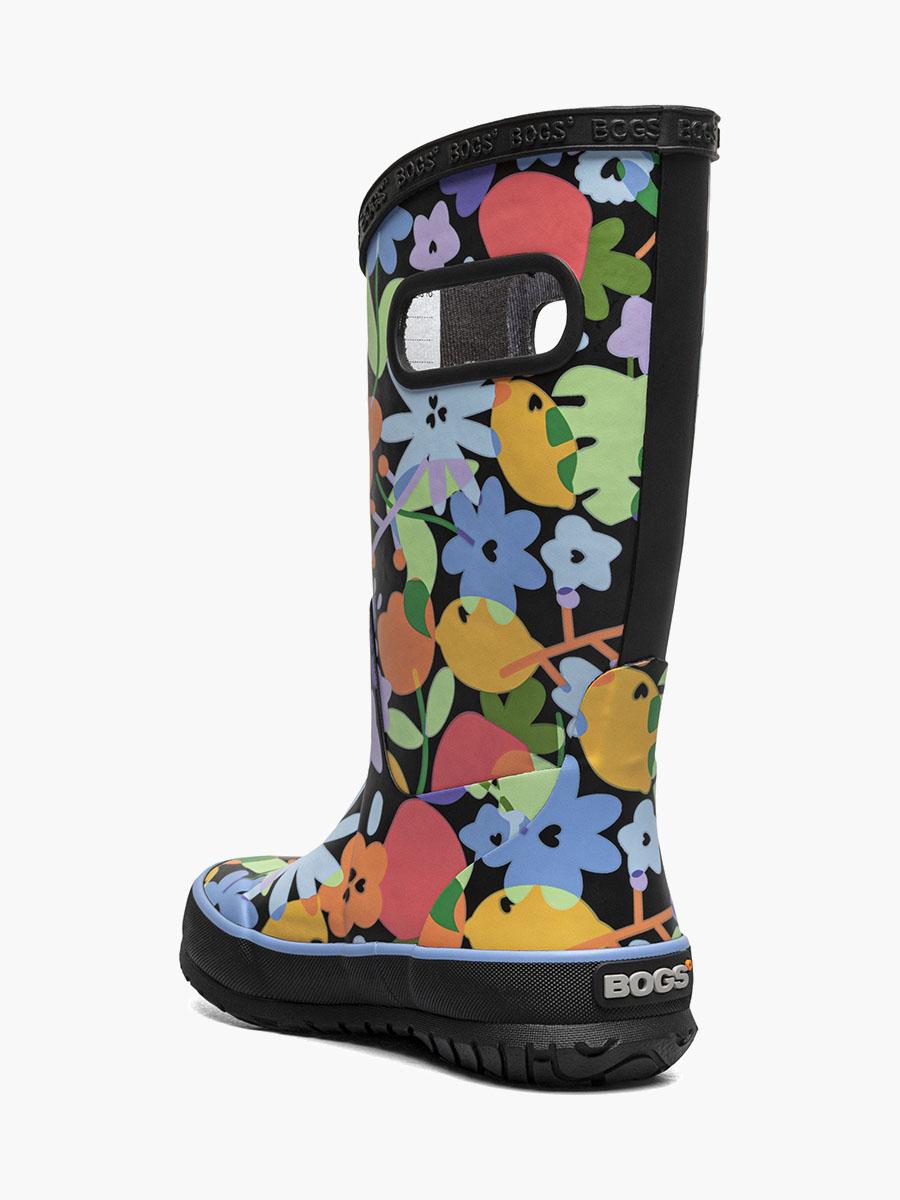 Bogs Rainboot Overlap Flowers Kids Rainboots