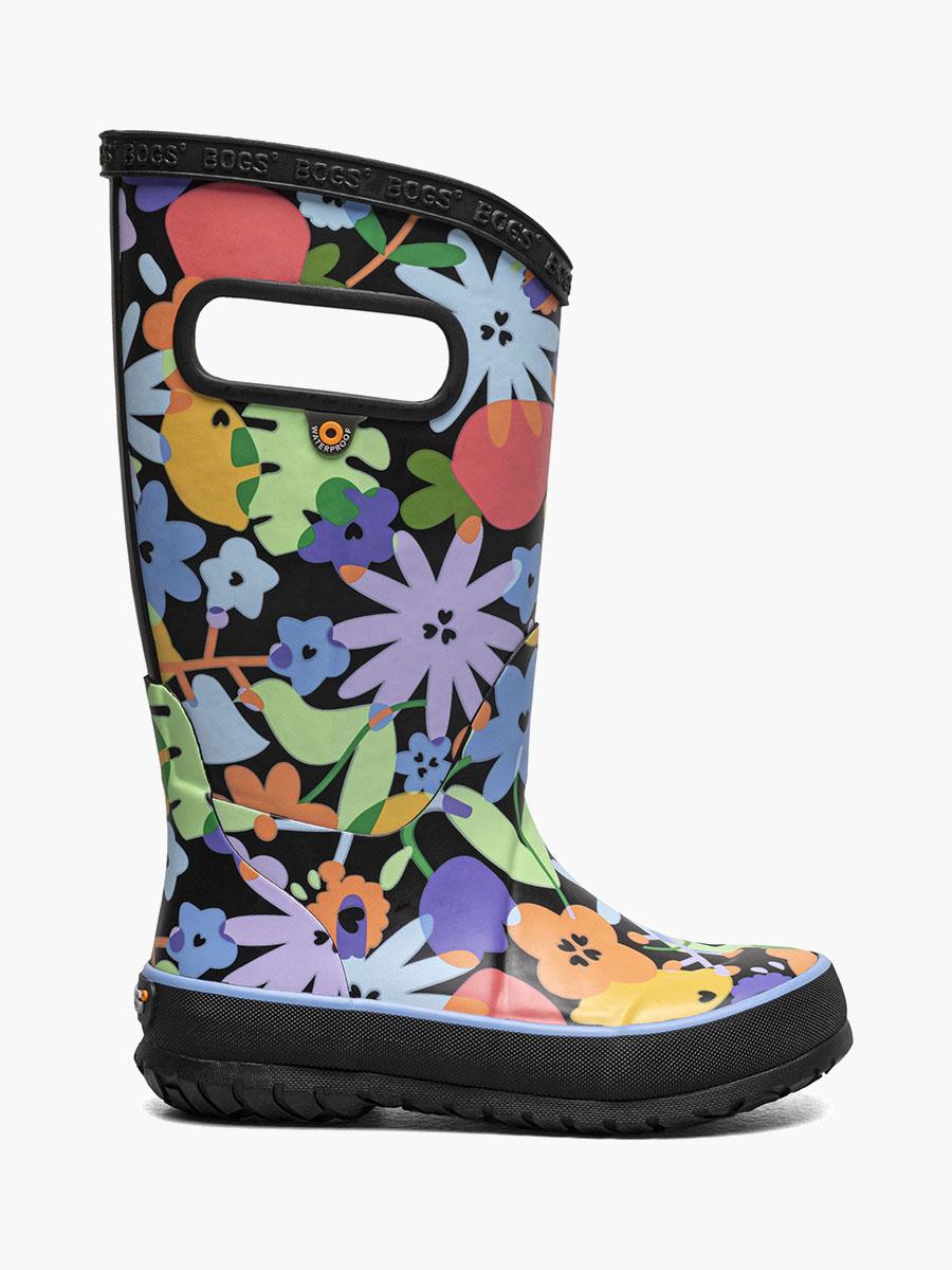 bogs Rainboot Overlap Flowers Kids Rainboots