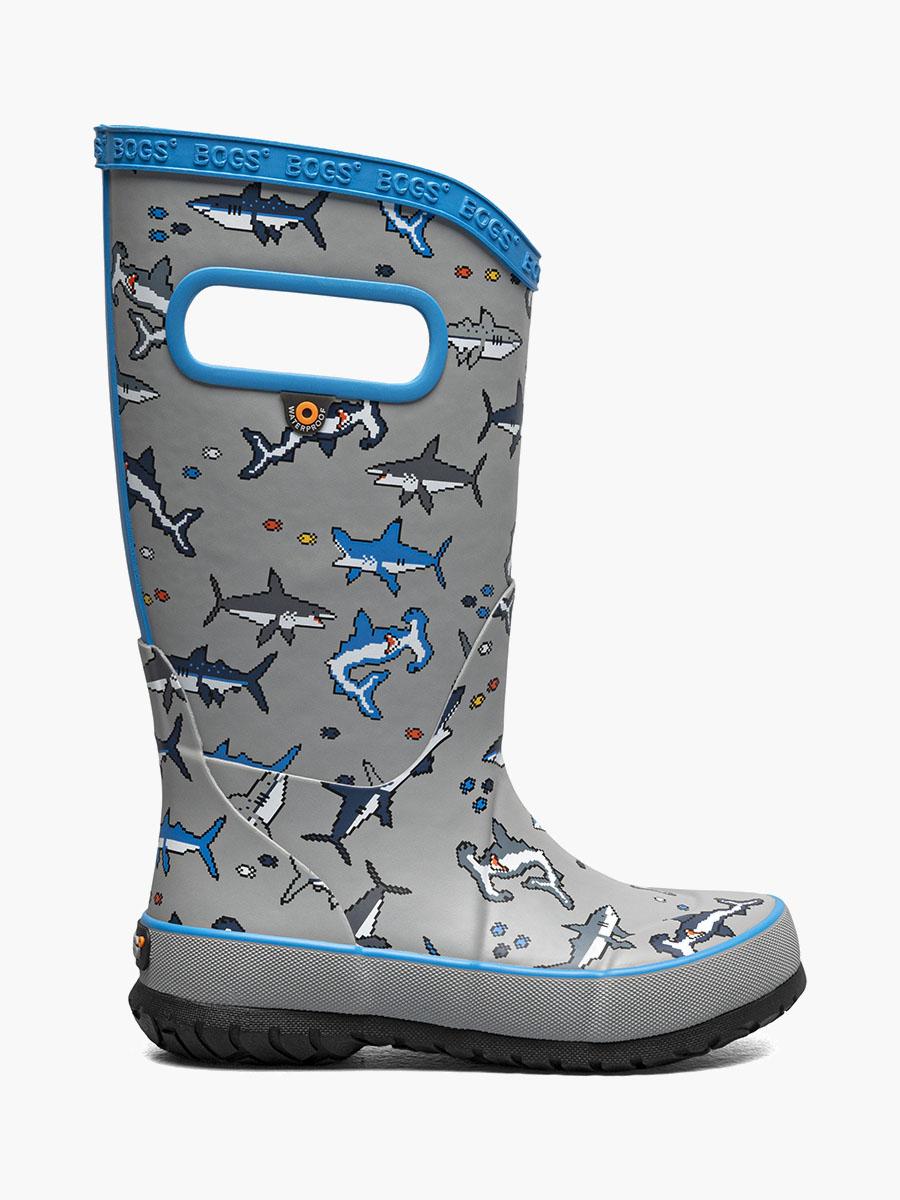 bogs Rainboot Pixel Shark Kids Rainboots